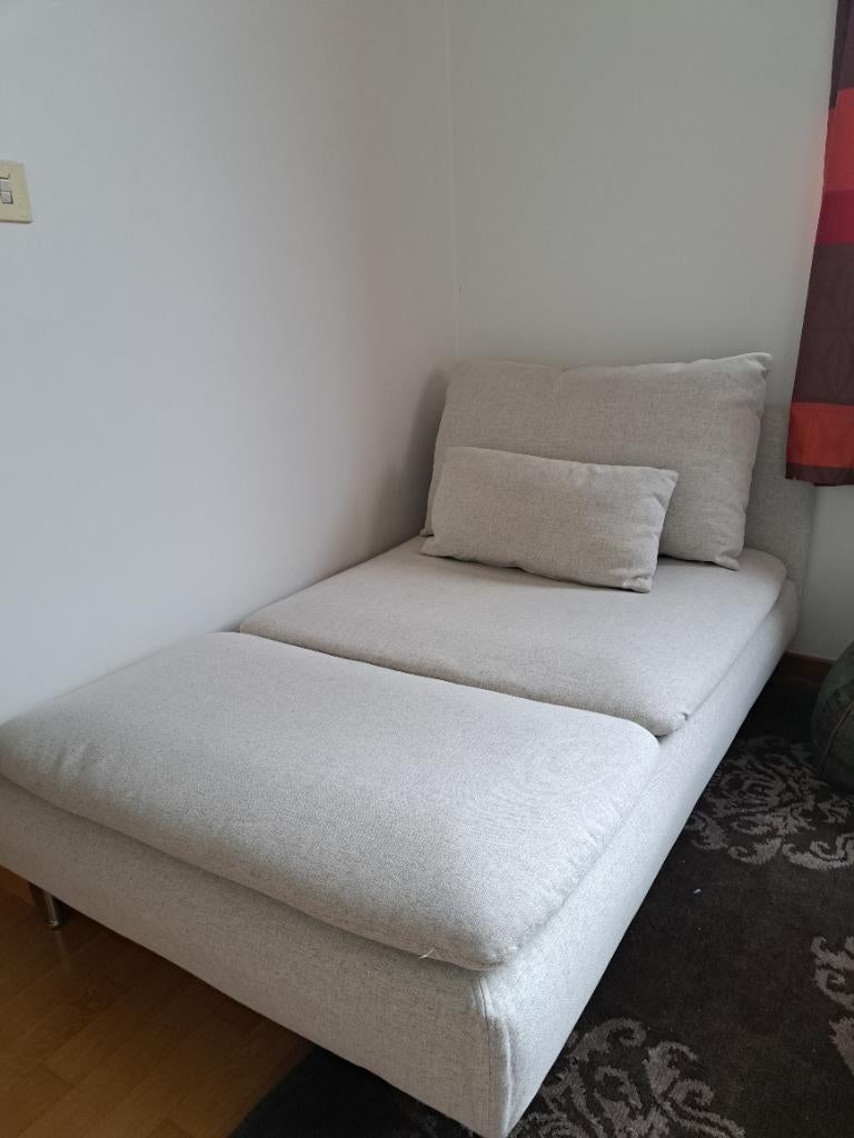 Söderhamn Ikea méridienne gris, Enlèvement, Utilisé, Autres dimensions, Tissus