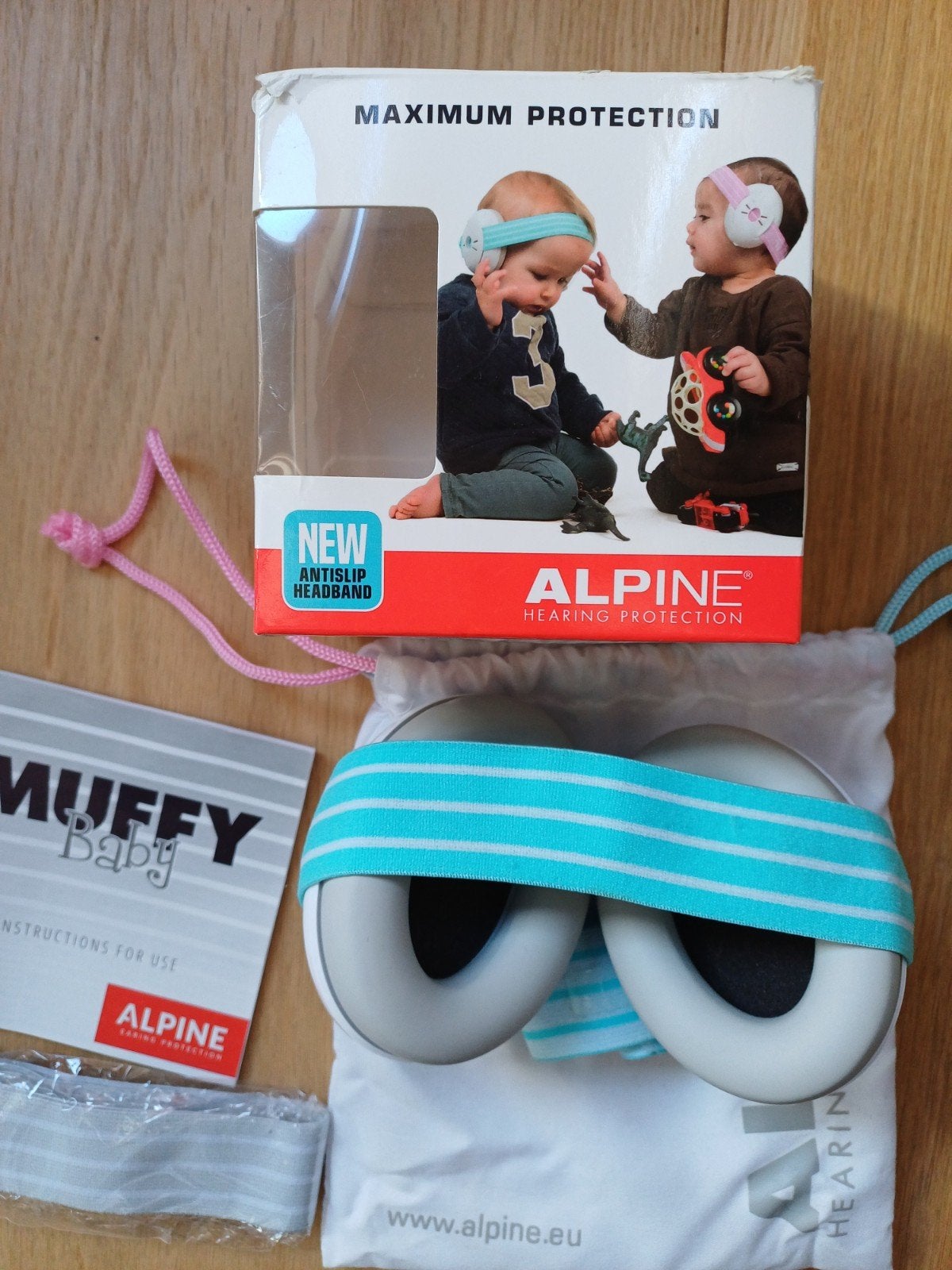 Casque anti-bruit bébé Alpine Muffy baby, Enlèvement