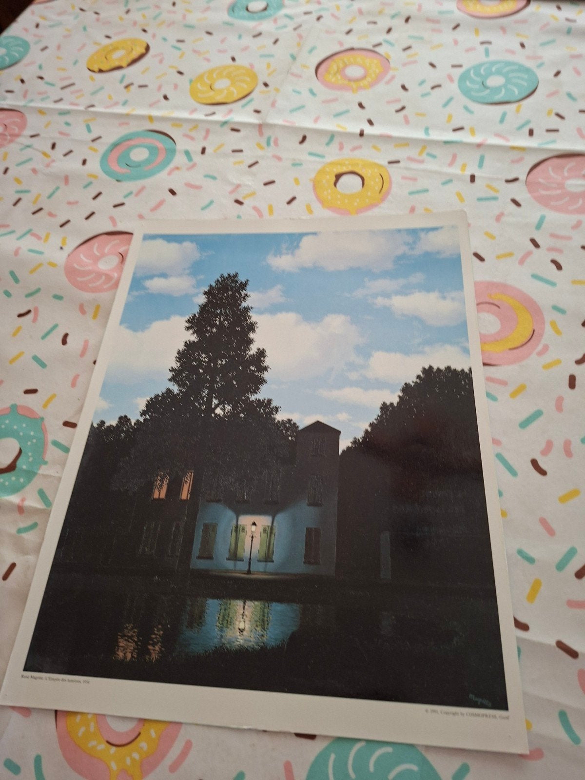 Reproductie van Magritte. Gloednieuw., Ophalen of Verzenden