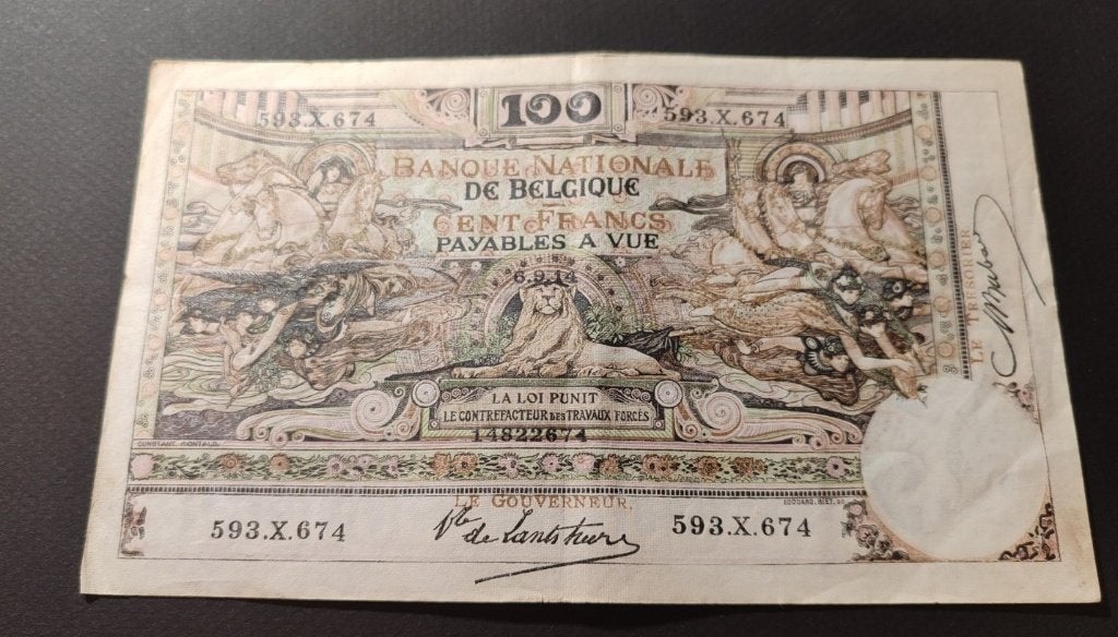 100 frank type 1898 Montald, Verzenden, Los biljet