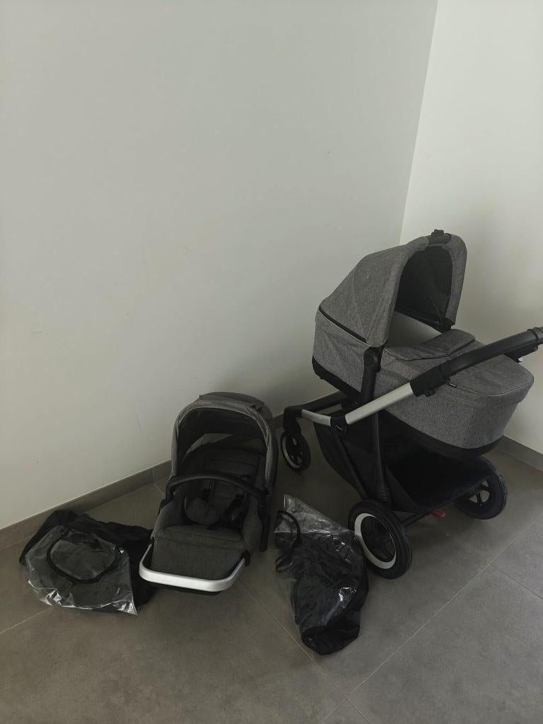 Thule 3-in1 wandelwagen Sleek Grey Melange On Black, Enlèvement, Utilisé