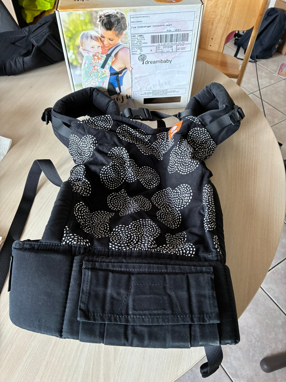 Draagzak Tula met baby insert, Kinderen en Baby's, Ophalen, Zo goed als nieuw, Buik of Rug, Draagzak