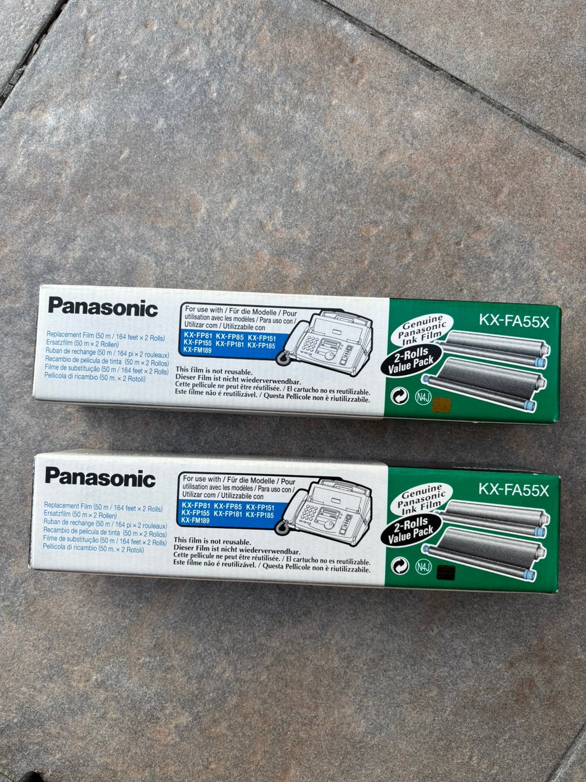 Fax rollen - Panasonic KX-FA55X faxrol zwart 3 stuks, Ophalen, Nieuw