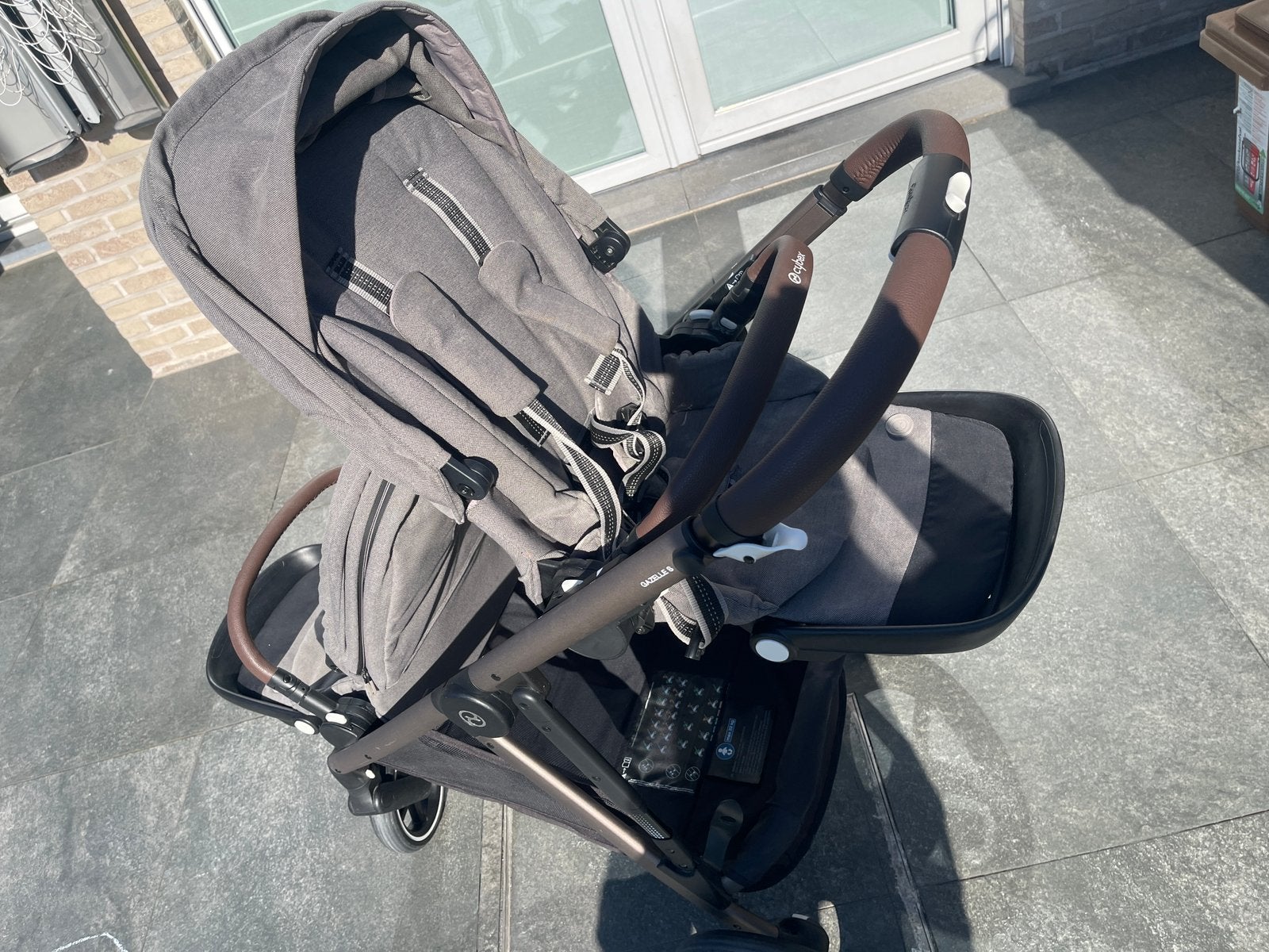Cybex Gazelle S duowagen – 2 zitjes + Cybex voetenzak, Kinderen en Baby's, Ophalen, Zo goed als nieuw, Voetenzak