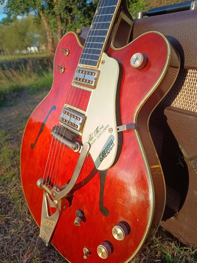 Vintage Gretsch 6122 Chet Atkins Country Gentleman uit 1967, Enlèvement ou Envoi, Utilisé, Hollow body, Autres marques
