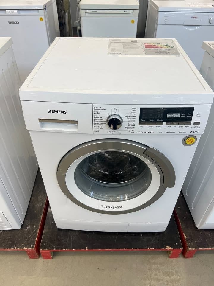 Siemens iQ700 extraKLASSE wasmachine 9 kg, Electroménager, Lave-linge, Utilisé, Chargeur frontal, 8 à 10 kg, 90 à 95 cm, 1600 tours ou plus