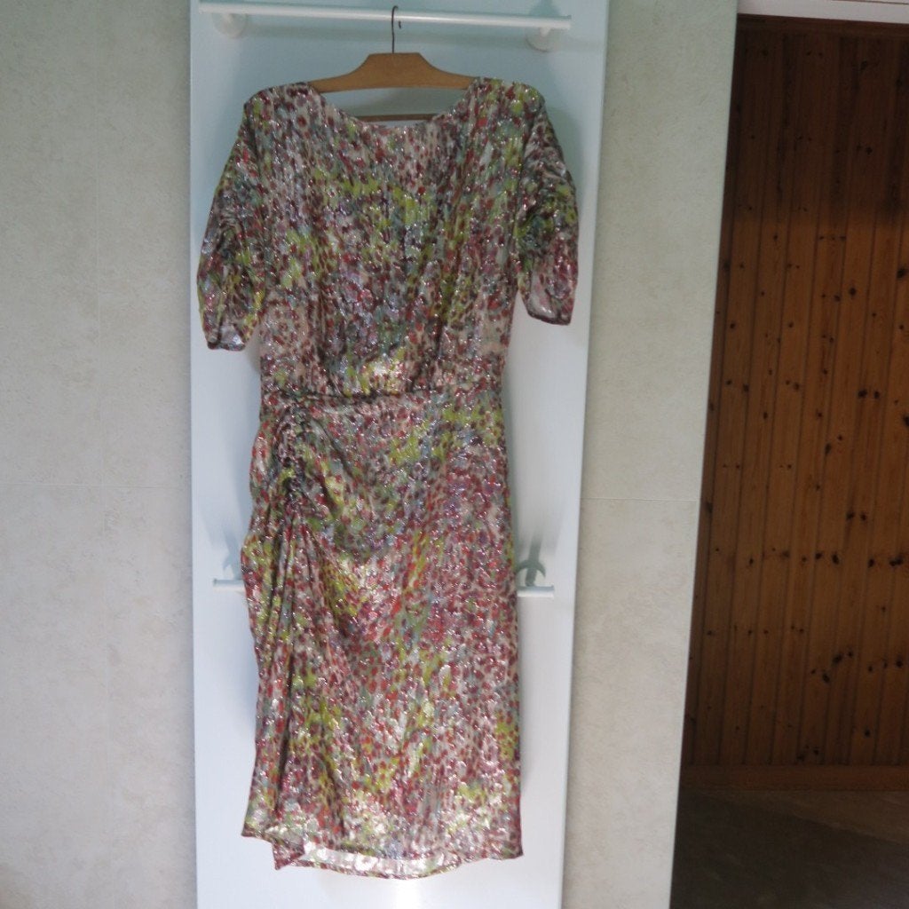 Kleedje zijde lurex multicolor met onderkleed Natan mt 38, Vêtements | Femmes, Robes, Neuf, Taille 38/40 (M), Multicolore, Sous le genou