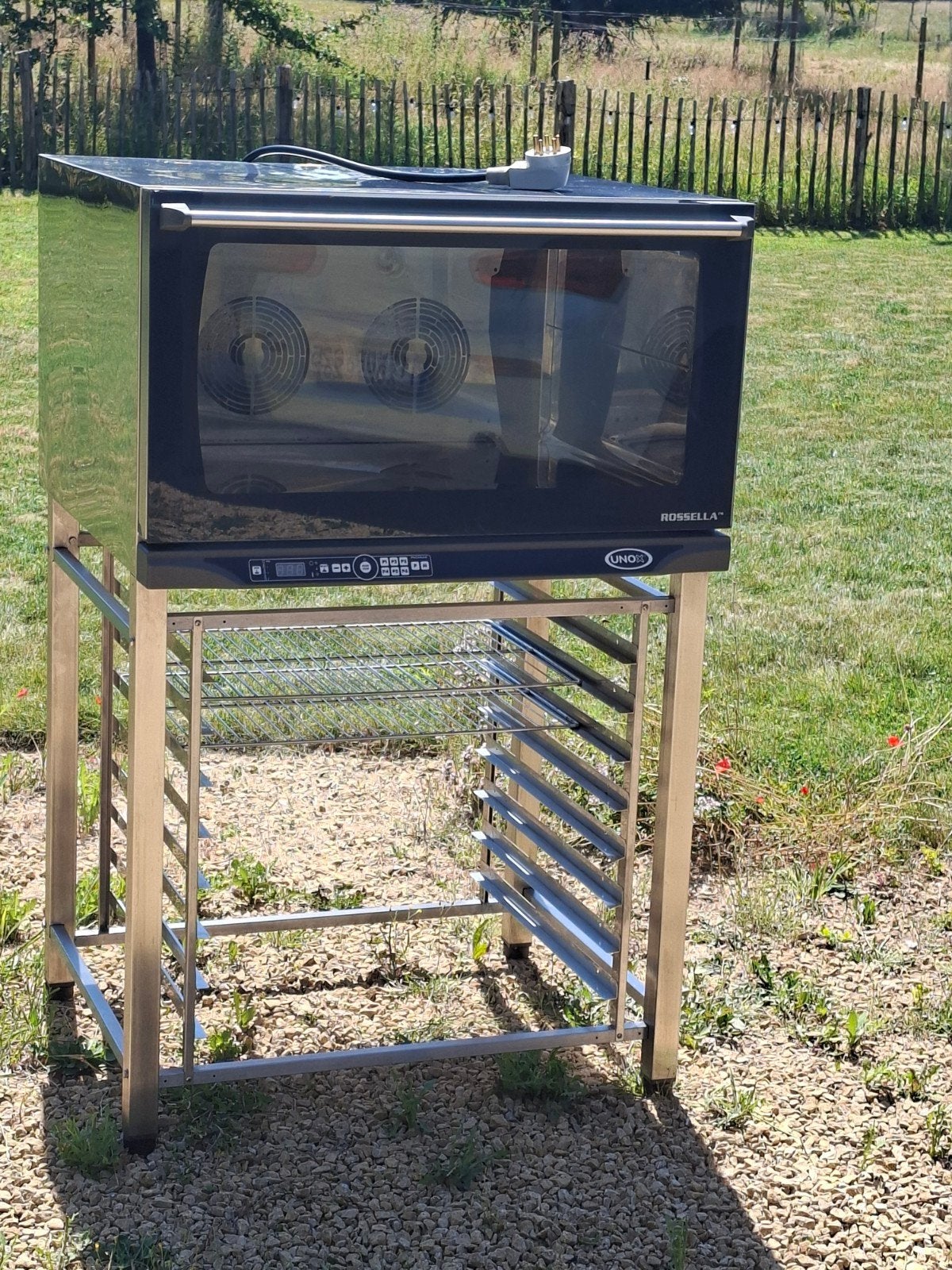 Ensemble complet four professionnel Unox+socle+grilles, Enlèvement, Utilisé, Fours, Fours à micro-ondes et Fours à vapeur