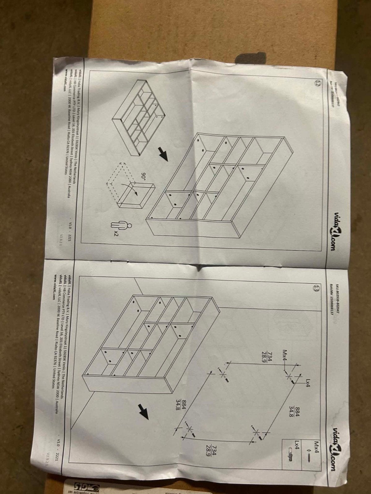 Opvang kast nieuw, Ophalen