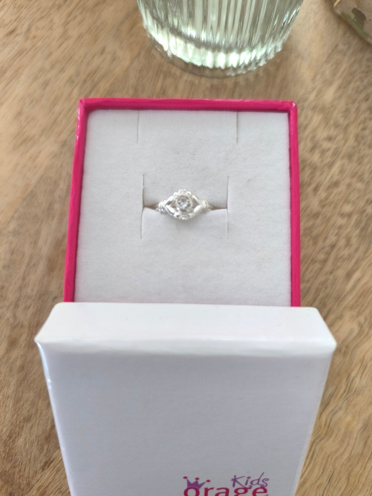kinder ring, Ophalen, Zilver