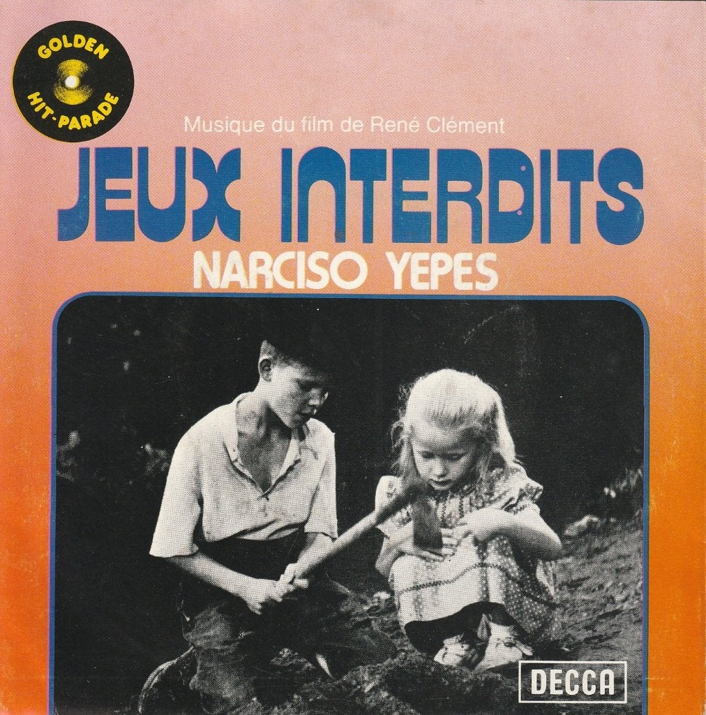 Narciso Yepes - 'Jeux interdits' Ost, Gebruikt, Filmmuziek en Soundtracks, 7 inch, Ophalen of Verzenden