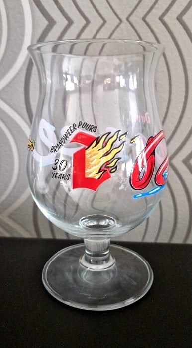Duvel glas 'Brandweer Puurs', Verzamelen, Glas en Drinkglazen, Ophalen of Verzenden, Bierglas
