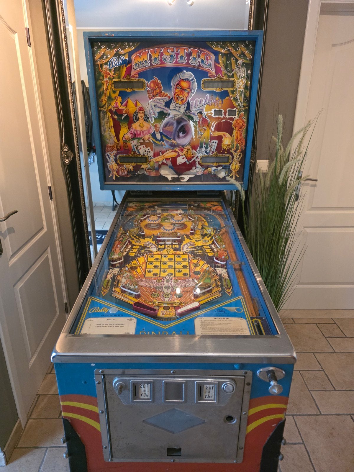 Flipper Mystic Bally, Collections, Enlèvement, Flipper (jeu), Bally