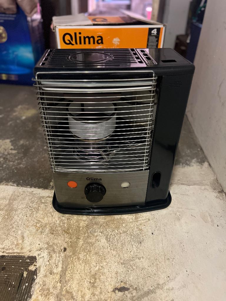 Brandstofkachel qlima  R 8128S C-2 rvs, Ophalen of Verzenden, Zo goed als nieuw, Vrijstaand, Overige soorten