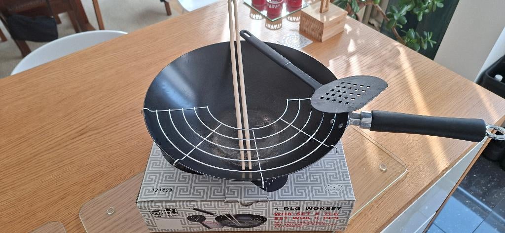 Wokset, Ophalen of Verzenden, Gebruikt, Wok