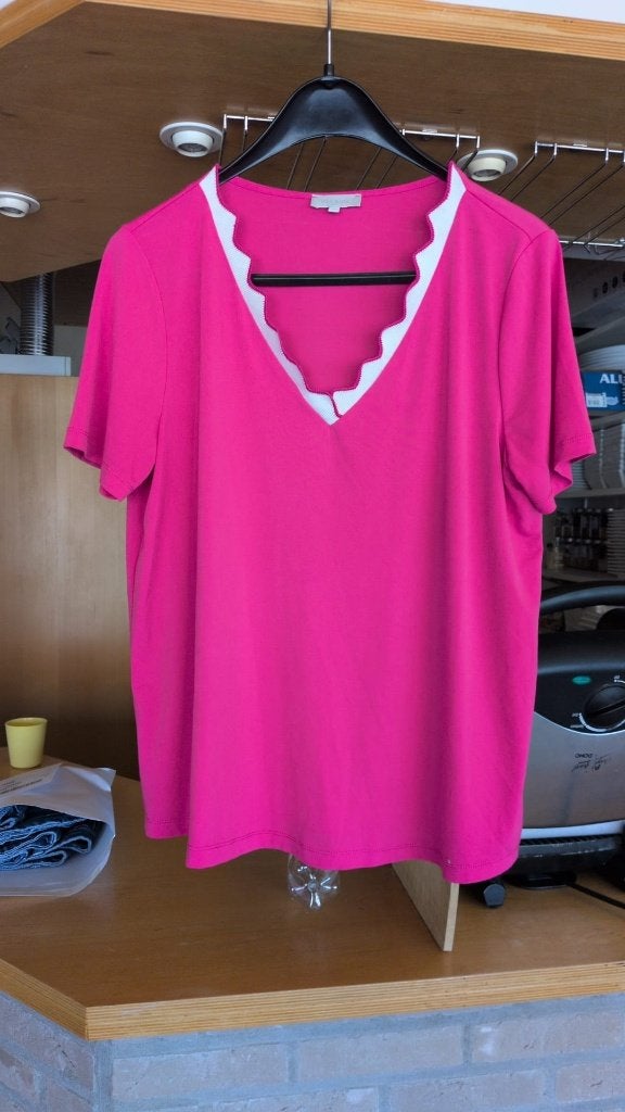 roze T-shirt - Bel & Bo - 42 - 8€, Kleding | Dames, T-shirts, Ophalen of Verzenden, Zo goed als nieuw, Korte mouw, Roze