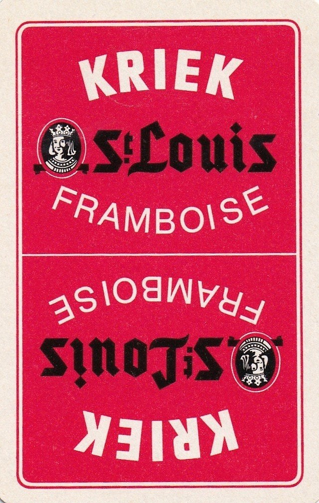 B 38 / S K ST LOUIS KRIEK FRAMBOISE, Ophalen of Verzenden, Nieuw, Speelkaart(en)