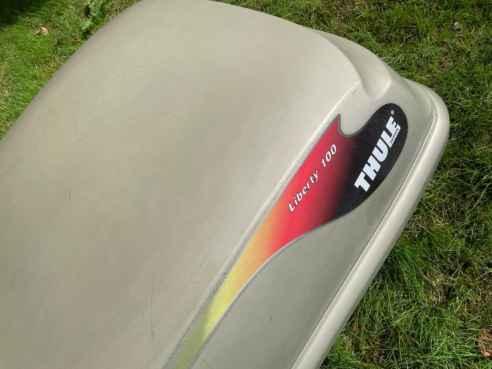 Thule Coffre de toit modèle 100 + manuel et accessoires, Enlèvement, Utilisé