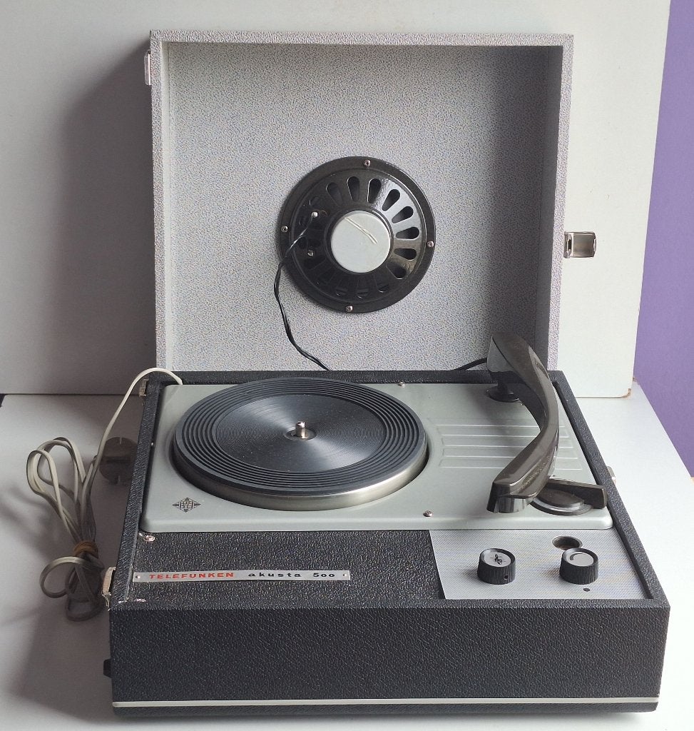 Ancien tourne-disques Telefunken Akusta pour bricoleurs, Antiquités & Art, Enlèvement