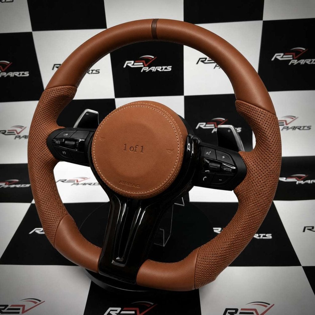 Volant en cuir cognac BMW F et E, Autos : Pièces & Accessoires, Enlèvement ou Envoi, Neuf, BMW