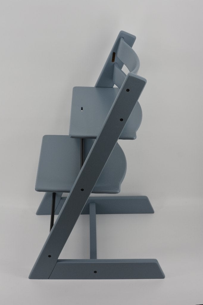 Stokke Tripp Trapp Denim Drift — Chaise Tripp Trapp, Enfants & Bébés, Envoi, Utilisé, Chaise évolutive, Coulissant