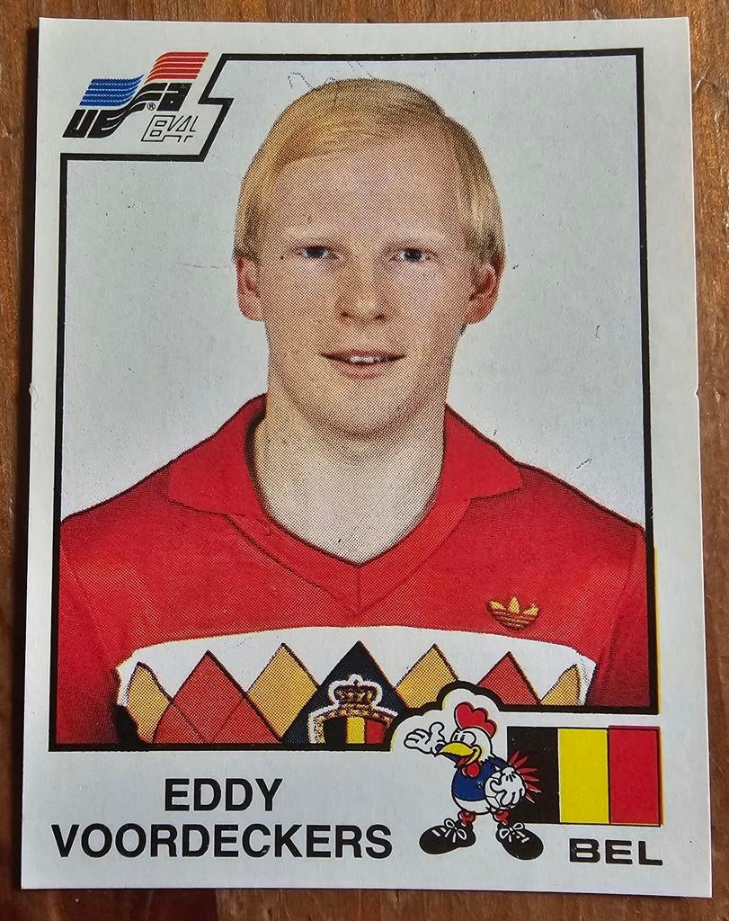 Panini Euro 84 N 104 Eddy Voordeckers Unused Belgique !, Enlèvement ou Envoi, Comme neuf, Autocollant