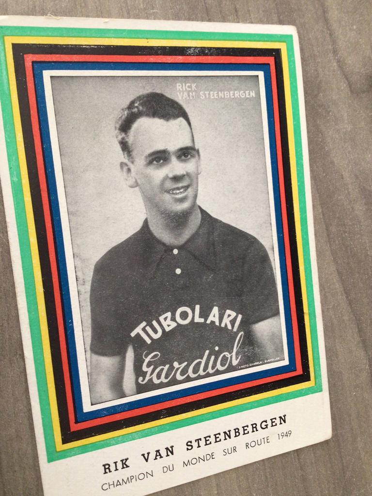 Wielerkaart 1949 wk rik van steenbergen, Verzenden, Zo goed als nieuw