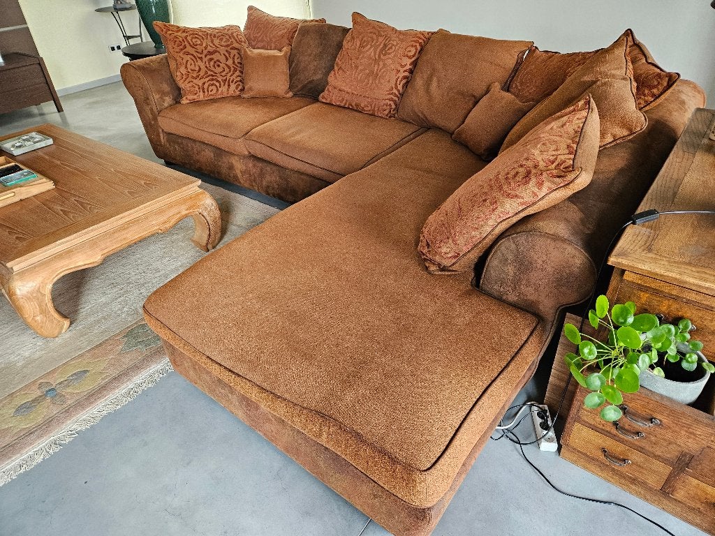 Salon in L-vorm, Huis en Inrichting, Ophalen, Gebruikt, Stof, Modern400