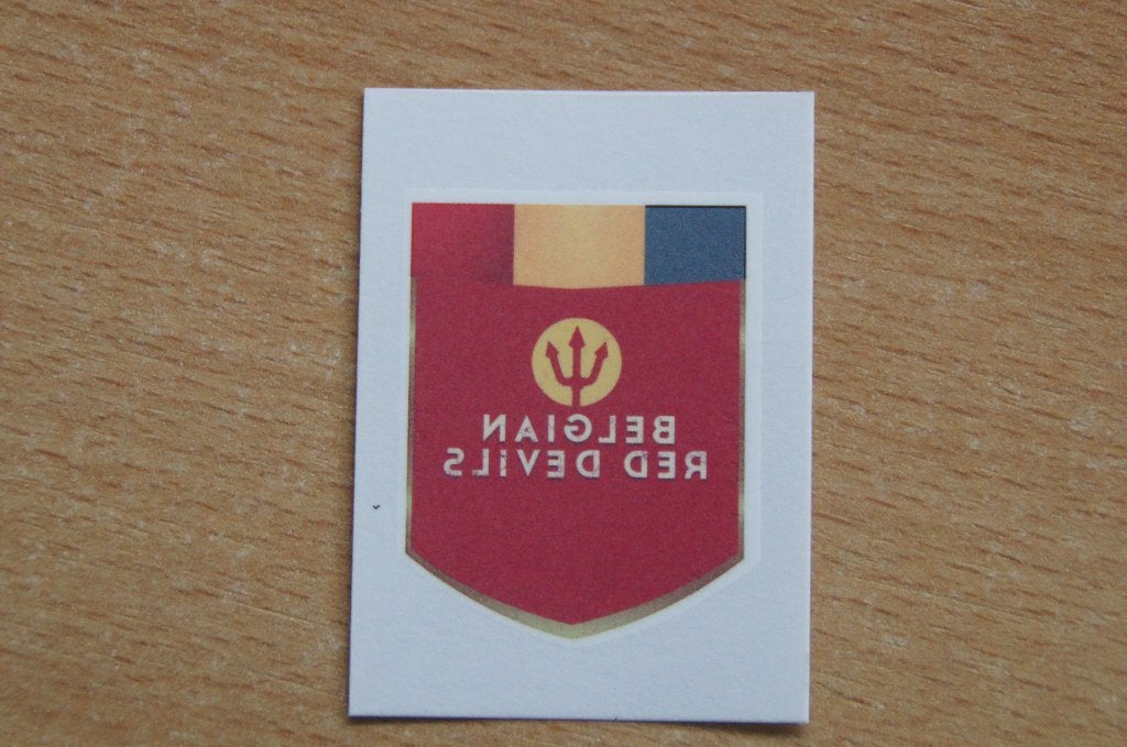 Raamsticker BELGIAN RED DEVILS  - voetbal Rode Duivels, Verzamelen, Ophalen of Verzenden, Nieuw, Sport