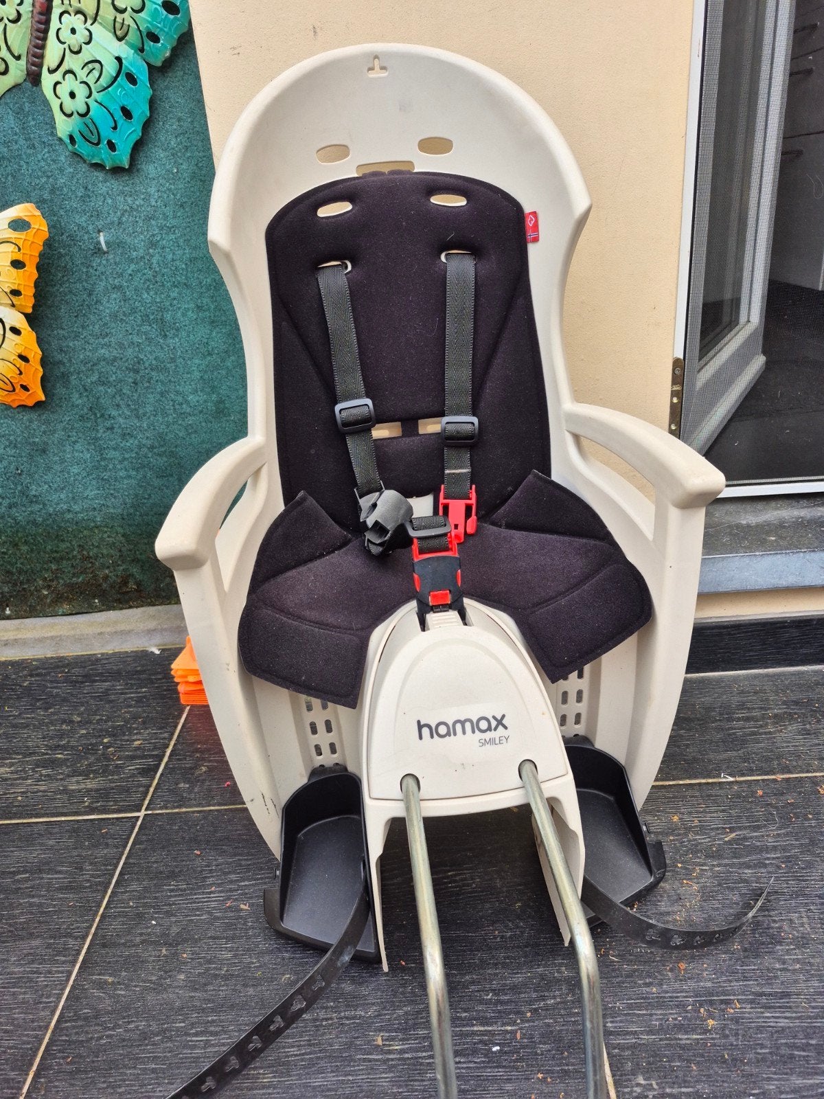 Siege vélo Hamax Smiley, Repose-pieds, Enlèvement, Utilisé, Hamax Smily
