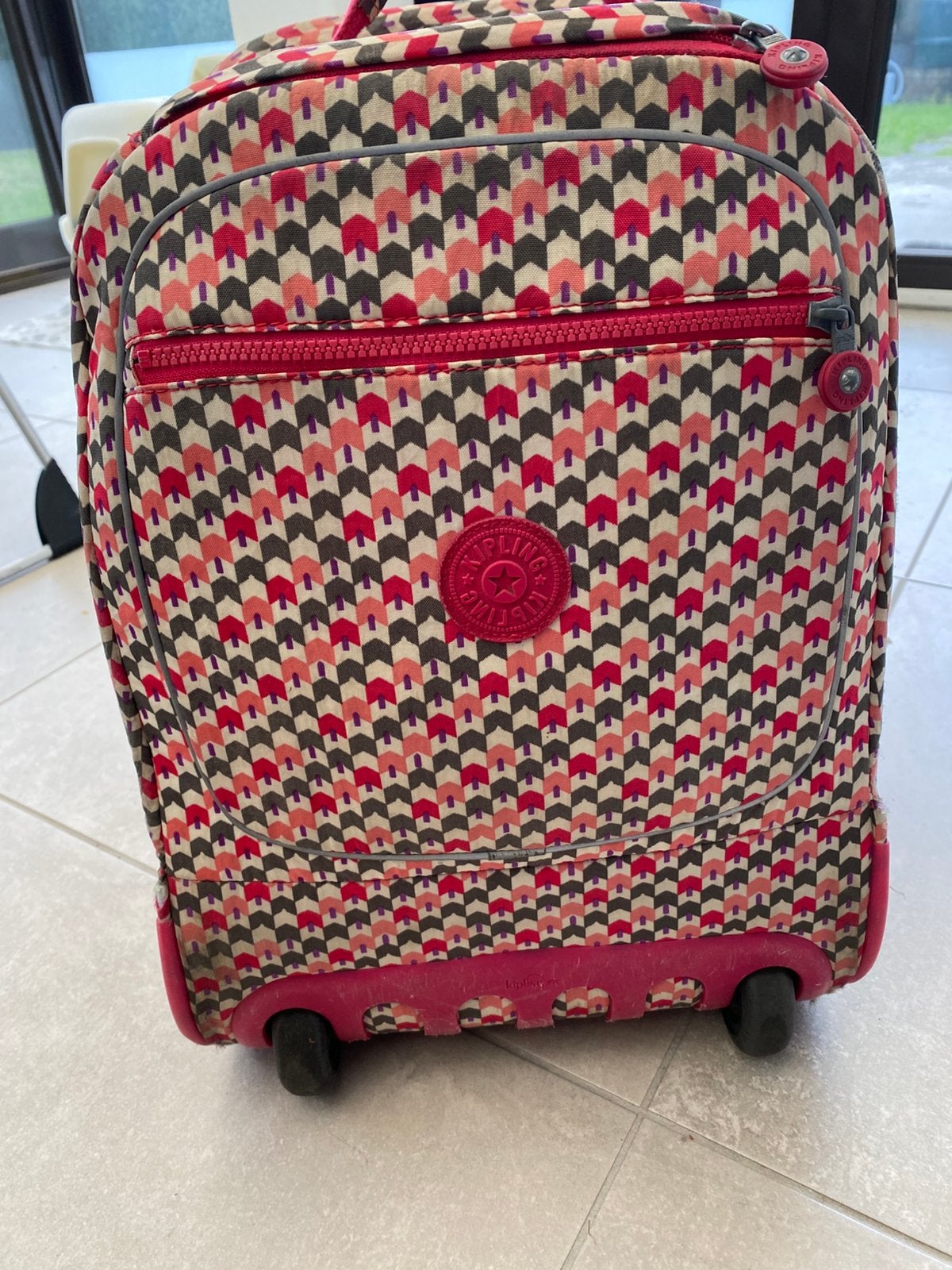 Grote kipling boekentas trolley, 40 à 50 cm, Autres couleurs, Enlèvement, Utilisé