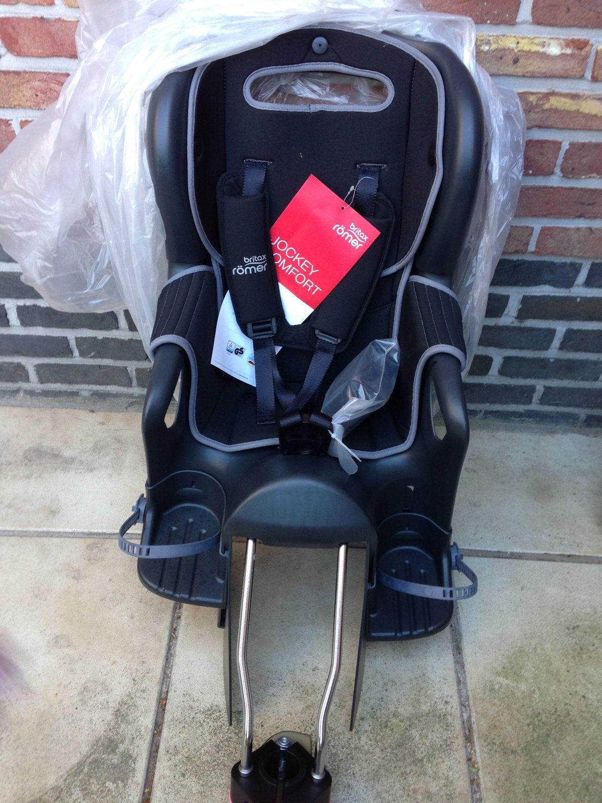 Britax Römer Jockey Comfort fietsstoeltje (nieuwstaat), Ophalen, Nieuw, Achterzitje, Voetsteuntjes