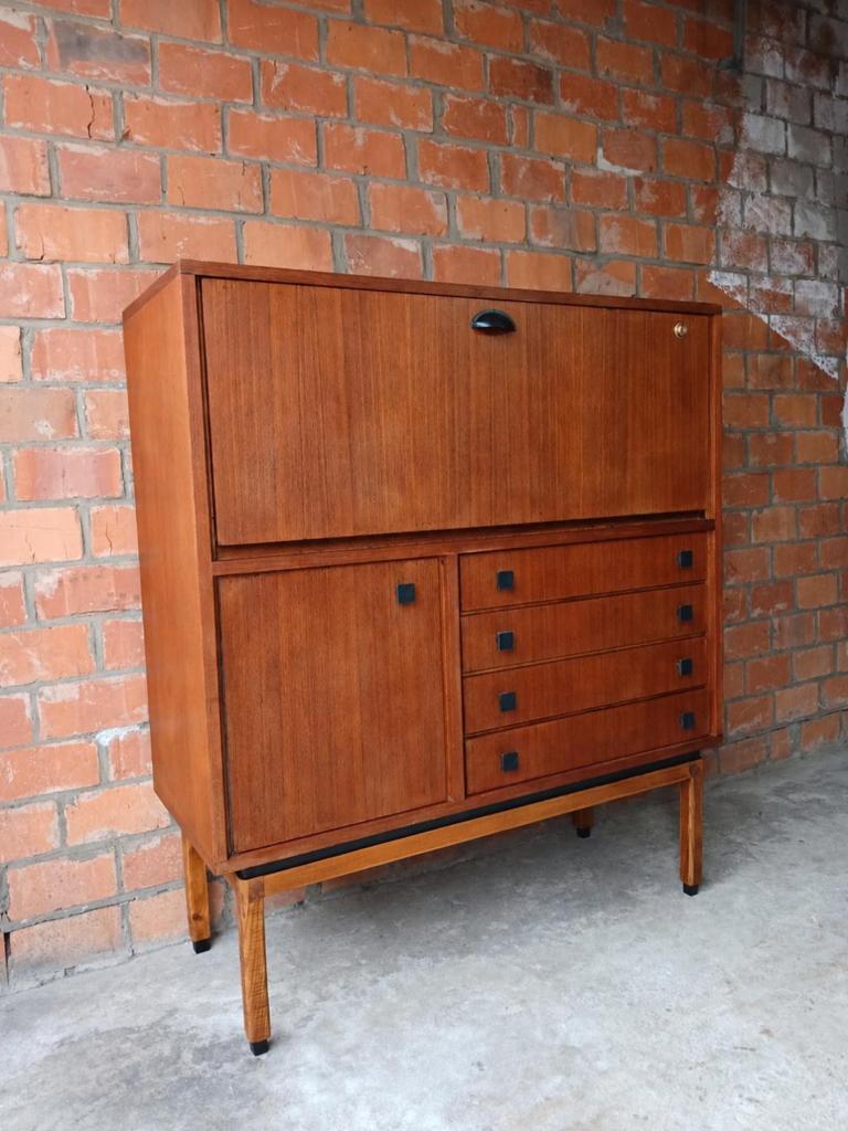 Vintage secretaire / barkast, Ophalen, Zo goed als nieuw
