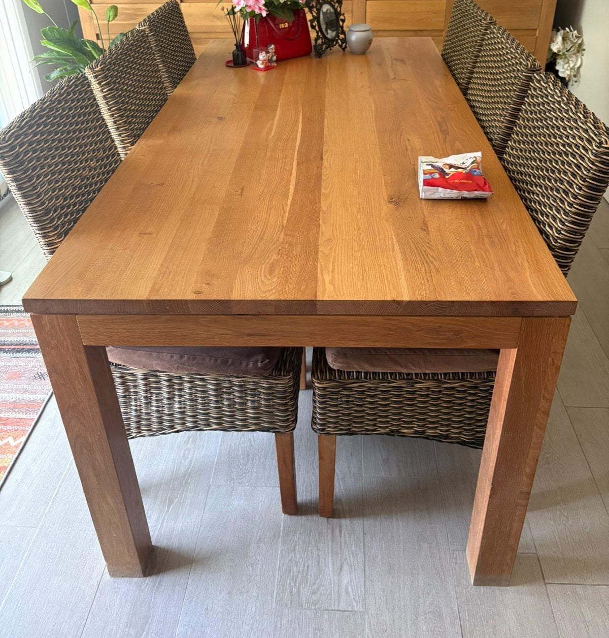 6 eetkamerstoelen met kussen(TAFEL NIET INBEGREPEN), Huis en Inrichting, Stoelen, Ophalen, Zo goed als nieuw