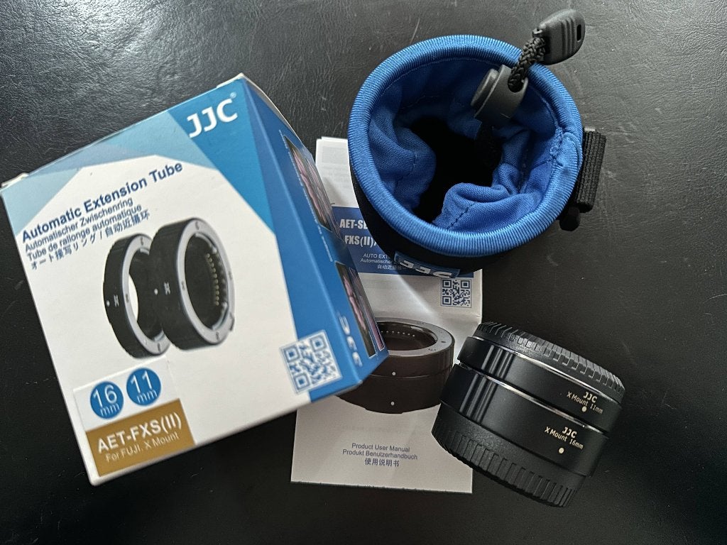 JJC Automatic Extension Tube voor Fiji x in perfecte staat, TV, Hi-fi & Vidéo, Enlèvement ou Envoi, Comme neuf, Autres marques