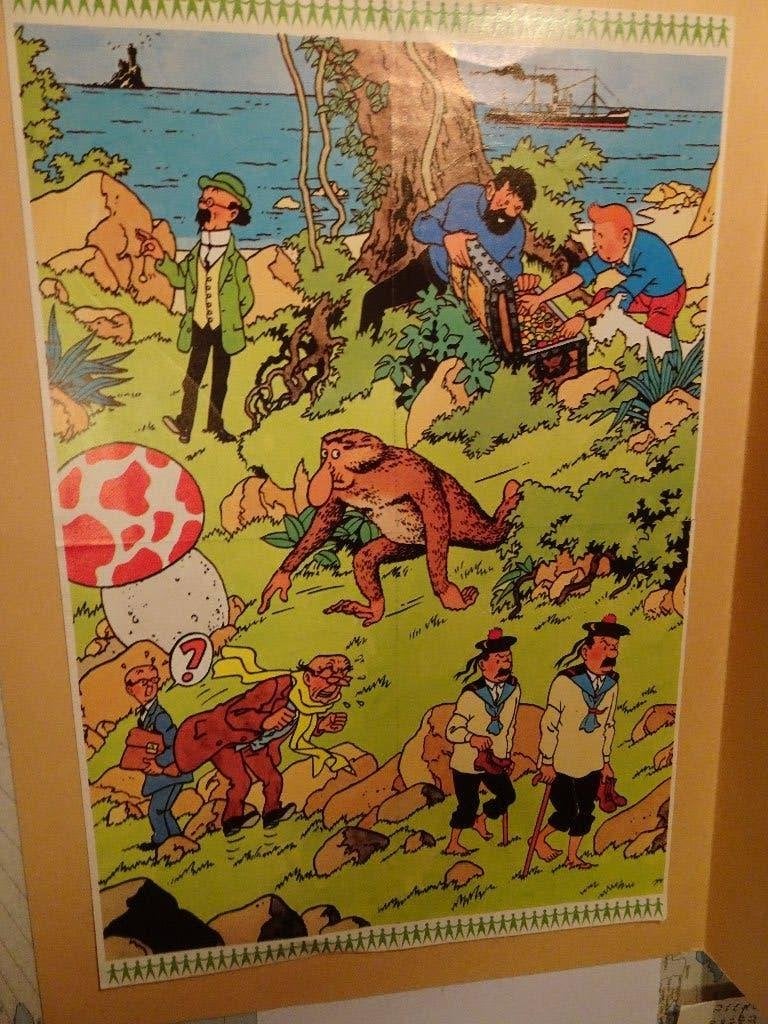 Autocollant Tintin Opération 48.81.00 - Hergé 1981, Collections, Enlèvement ou Envoi, Tintin, Comme neuf, Image, Affiche ou Autocollant