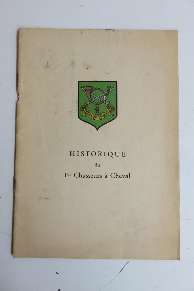 Brochure : Historique du 1er Chasseurs à Cheval, Collections, Objets militaires | Général, Enlèvement ou Envoi, Armée de terre