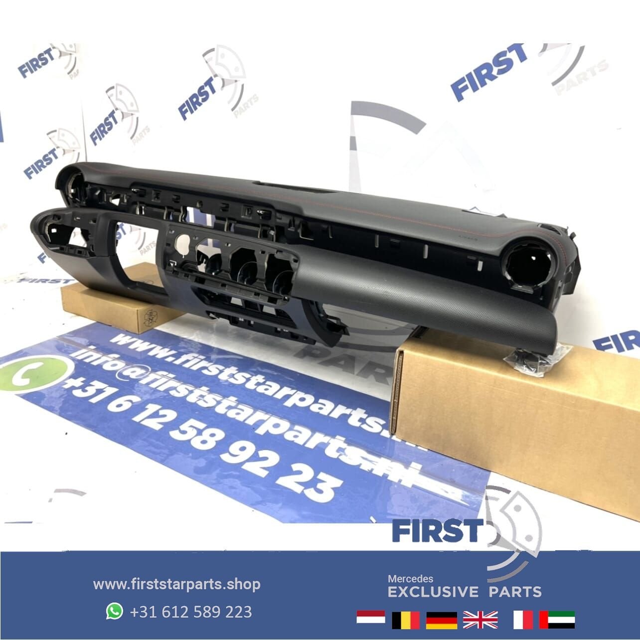 W177 V177 AMG DASHBOARD ZWART met RODE STIK origineel Merced, Utilisé, -, -, Enlèvement ou Envoi