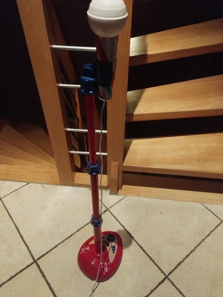 K3 microfoon, Ophalen of Verzenden, Gebruikt, Met licht