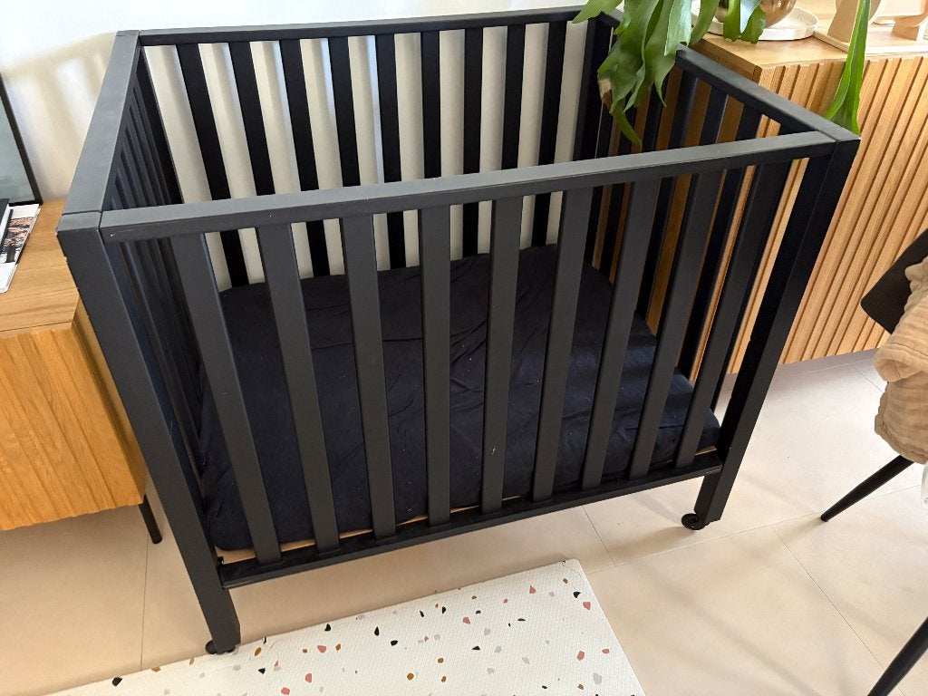TWF park baby zwart, Ophalen, Gebruikt, Rechthoekig, In hoogte verstelbaar