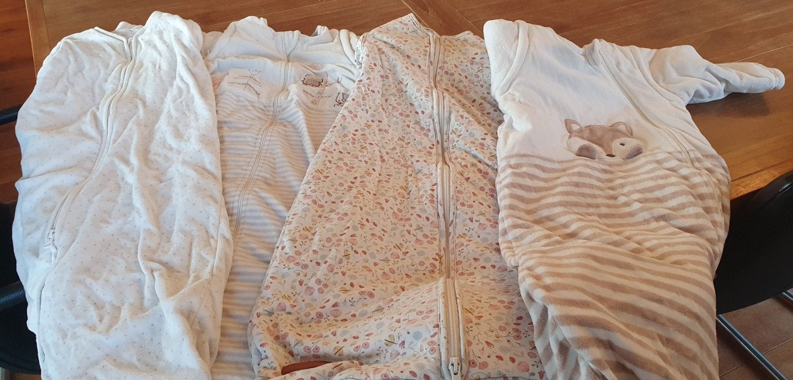 4 winter slaapzakken maat 90, Ophalen, Zo goed als nieuw, Slaapzak, Little Dutch