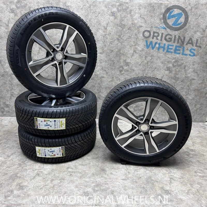 17 inch originele velgen + all season banden Mercedes Vito /, Gebruikt, -, -, Banden en Velgen