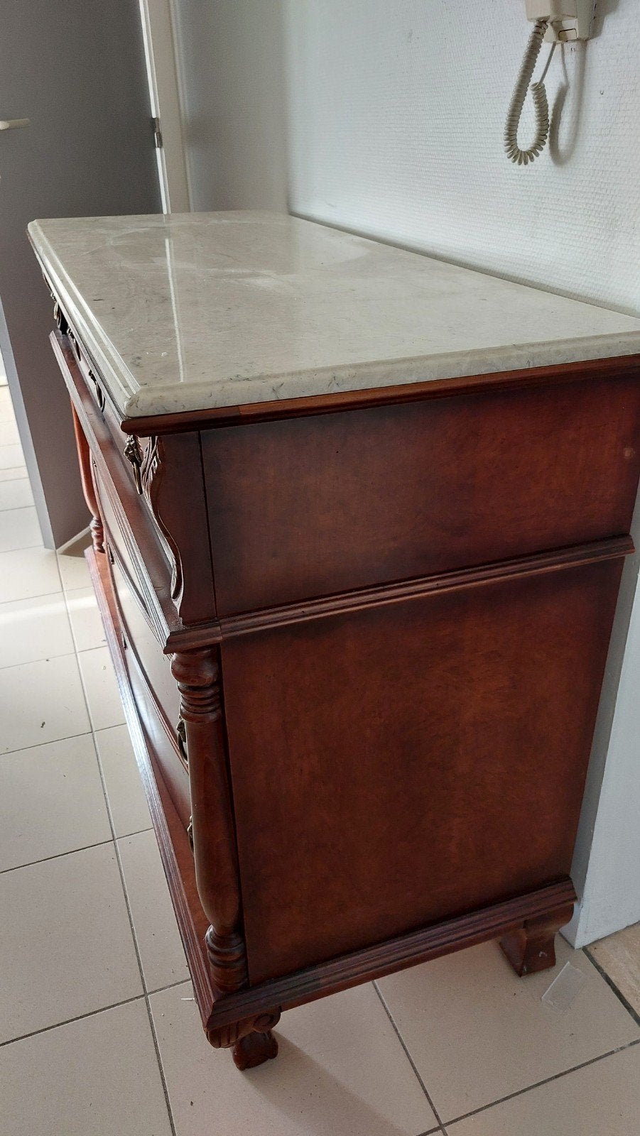Commode avec miroir assorti, Enlèvement