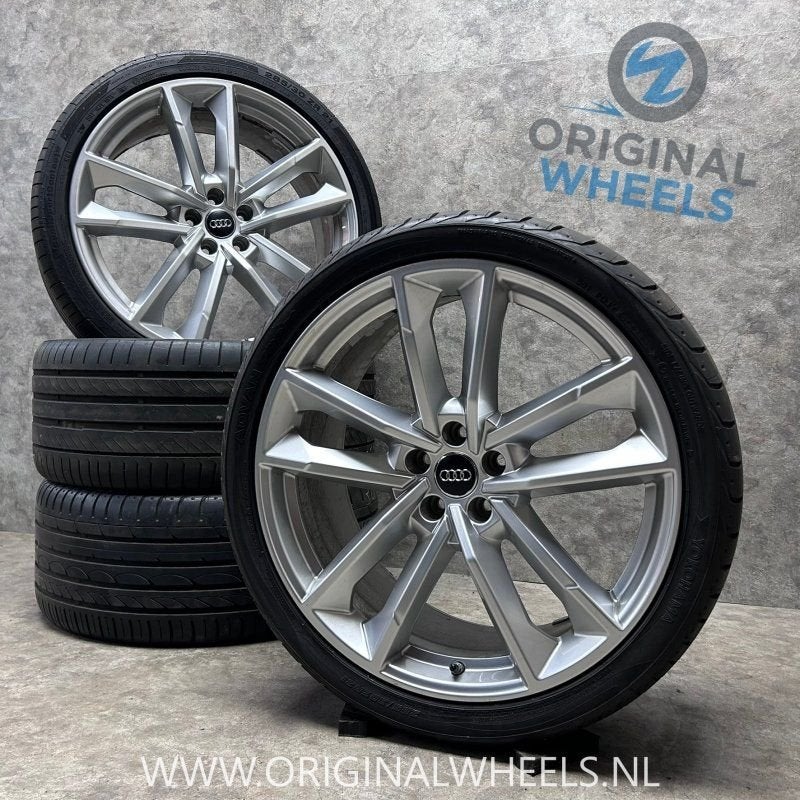 21 inch originele velgen + zomerbanden Audi A8 S8 A7 S7, Auto-onderdelen, Gebruikt, -, -, Banden en Velgen