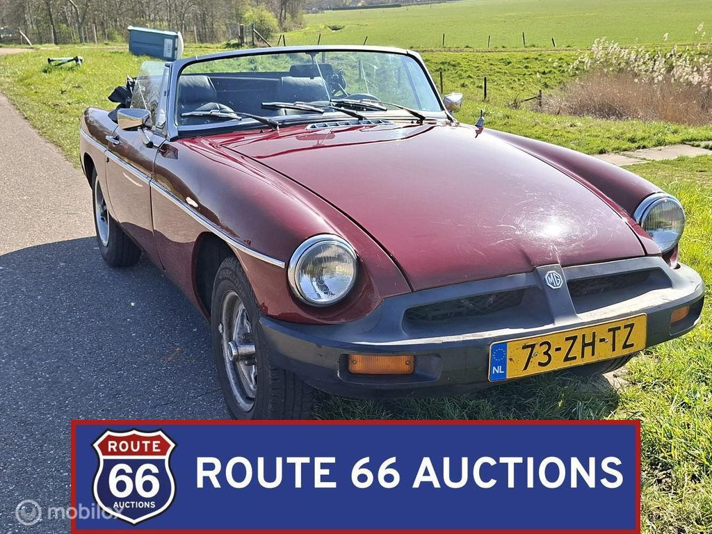 MG MGB cabriolet | 1978 | Route 66 Auctions, Zwart, Bedrijf, Handgeschakeld, Overige carrosserie