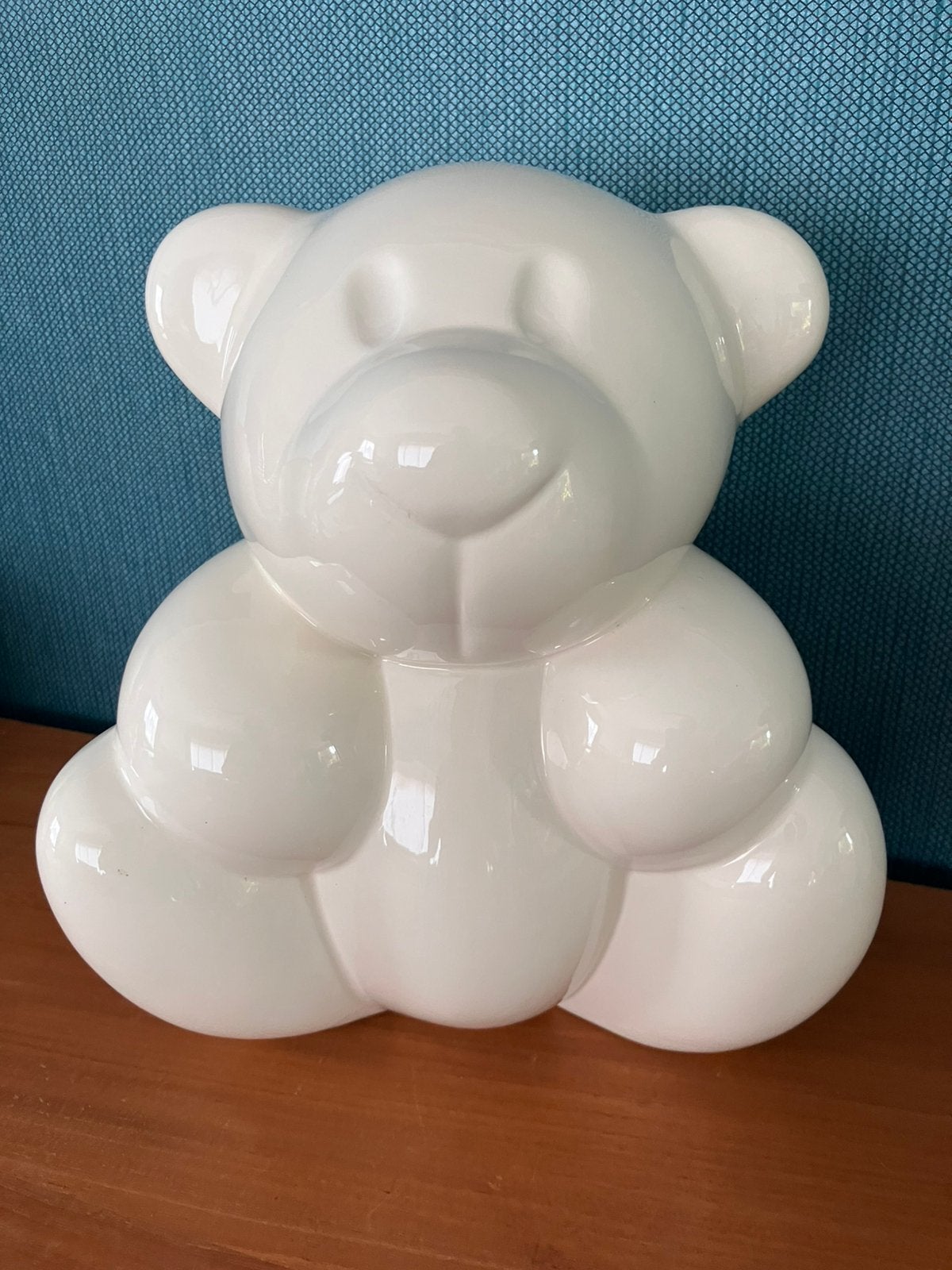 Royal Boch- Fast Affection Bear- Rik Delrue, Wit, 28 cm, Gesigneerd, Ophalen of Verzenden