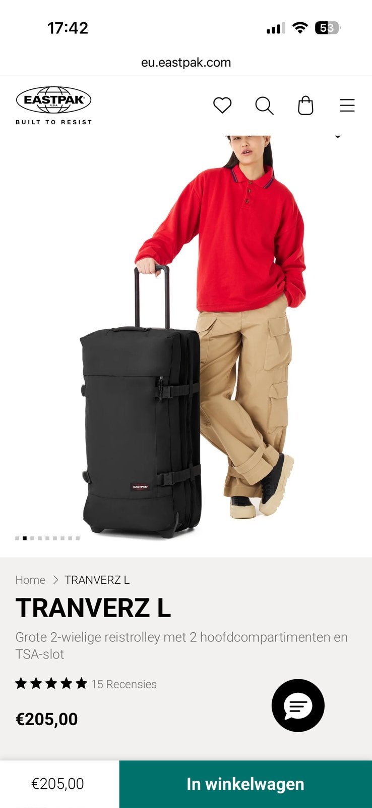 2 valiezen eastpak, Handtassen en Accessoires, Tassen | Reistassen en Weekendtassen, Ophalen, Zo goed als nieuw