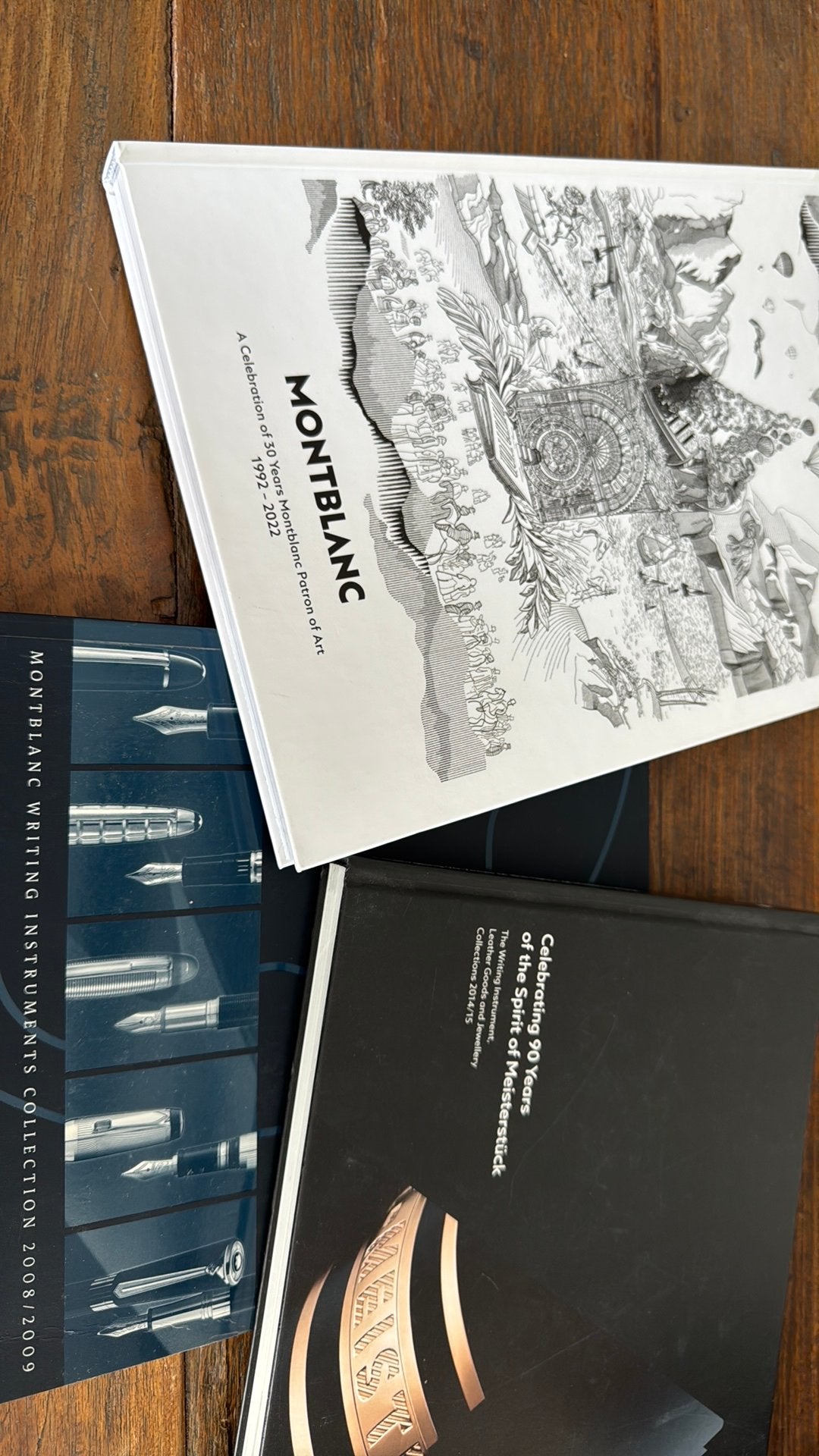 3 Montblanc kijk en lees boeken, Divers, Enlèvement, Comme neuf