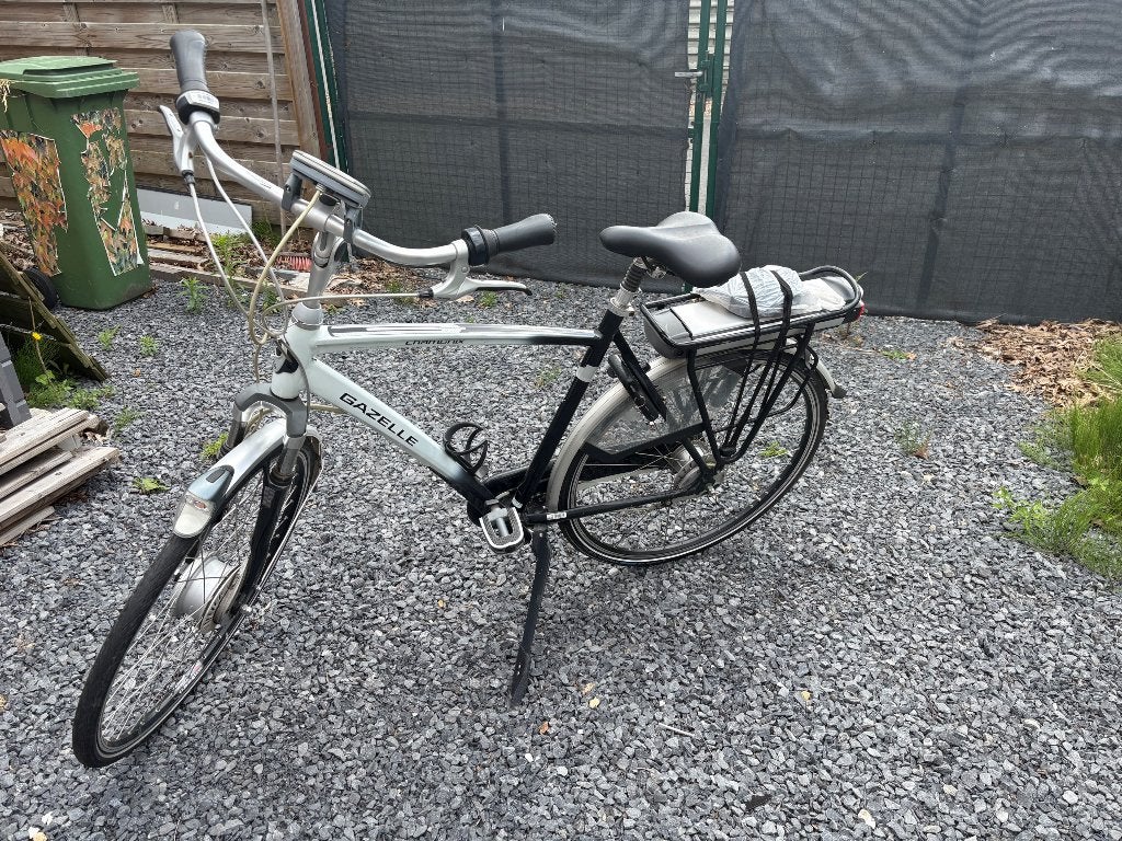 Elektrische mannen fiets met werk aan, Fietsen en Brommers, Ophalen, Gebruikt, Gazelle