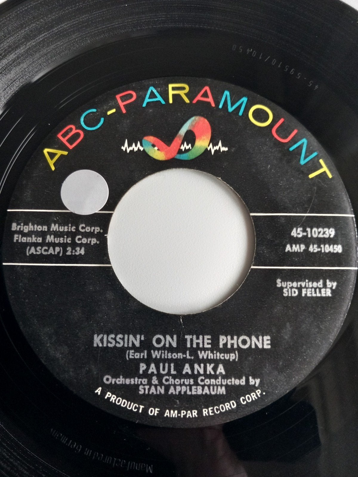 PAUL ANKA. KISSIN ON THE PHONE . 60S OLDIES 45T, Enlèvement ou Envoi, Autres genres